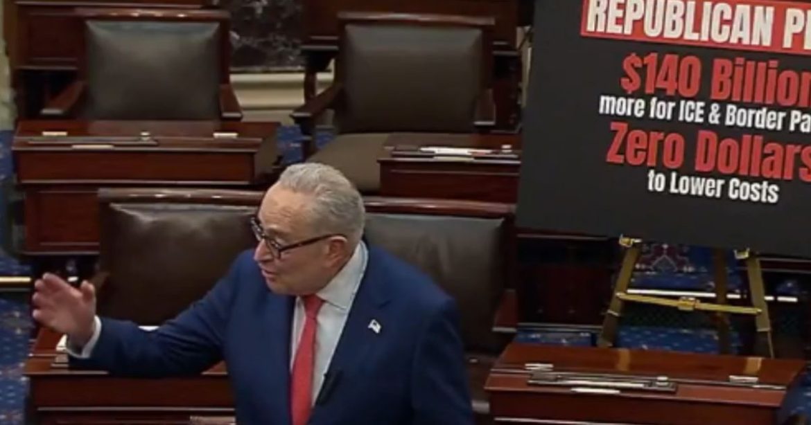 Trump Blasts Chuck Schumer for Declaring ‘Nobody Respects Border Patrol or ICE’ — ‘HE MUST IMMEDIATELY APOLOGIZE TO THESE GREAT PATRIOTS, AND I MEAN NOW!’