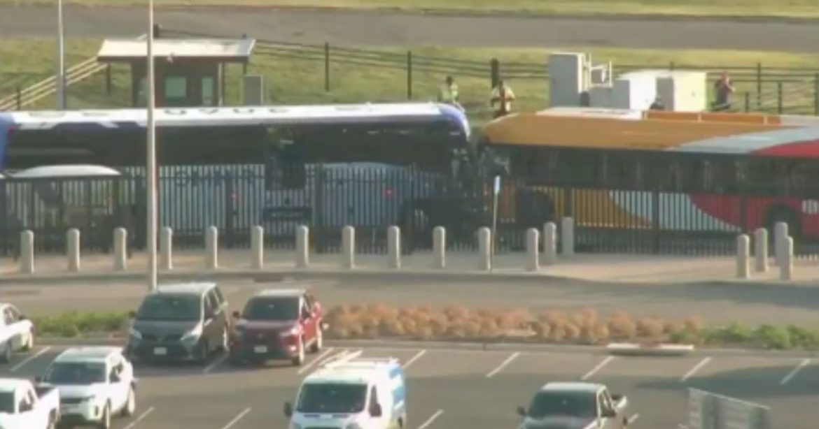 VIDEO: Head-On Bus Crash Near Pentagon Stop Leaves 23 Injured, Including Ten Defense Department Employees