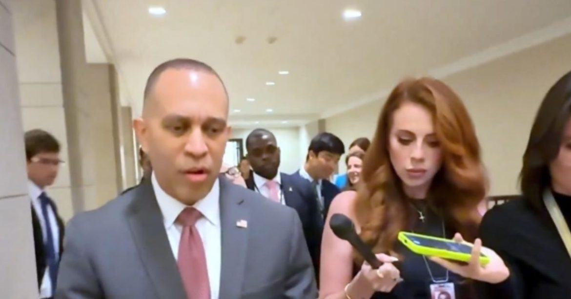 WATCH: Hakeem Jeffries Dismisses Ilhan Omar’s Shocking $30 Million Net Worth ‘Disappearance’ and ‘Ghost Winery’ as a ‘Right-Wing Conspiracy’ When Grilled by Lindell TV Reporter