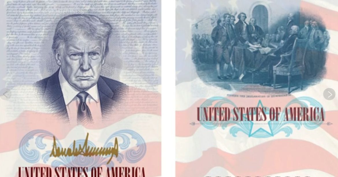 State Department to Issue Limited-Edition Passports Featuring President Trump’s Portrait and Signature for America’s 250th Birthday