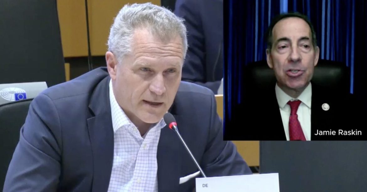 MP Slams Raskin in the EU: ‘Jim Jordan should be speaking here instead of you’