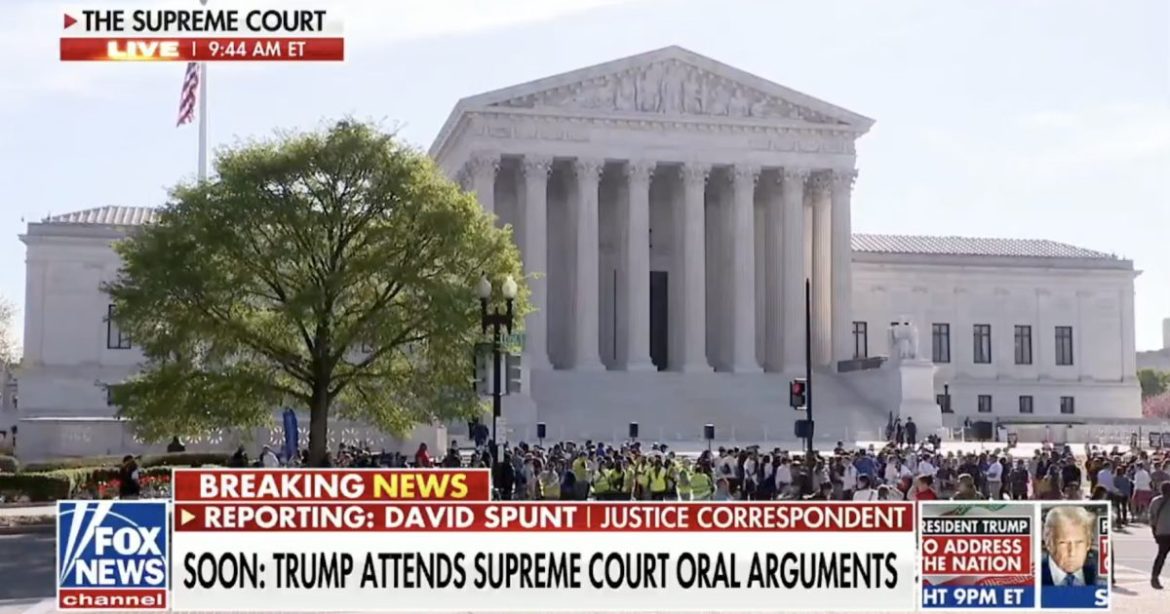 President Trump SITS INSIDE Supreme Court as Historic Oral Arguments BEGIN — First Sitting President Ever to Do So