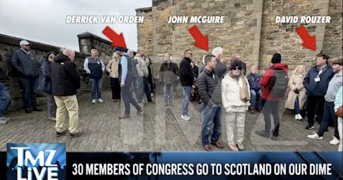 While Federal Workers Go Without Pay, 30 Members of Congress Spotted Vacationing at Scottish Castle on Taxpayer Dime