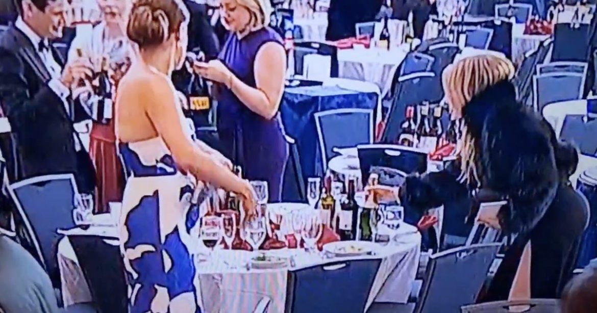 Woman Seen Snatching Wine Bottles During Chaos After White House Correspondents’ Dinner Shooting