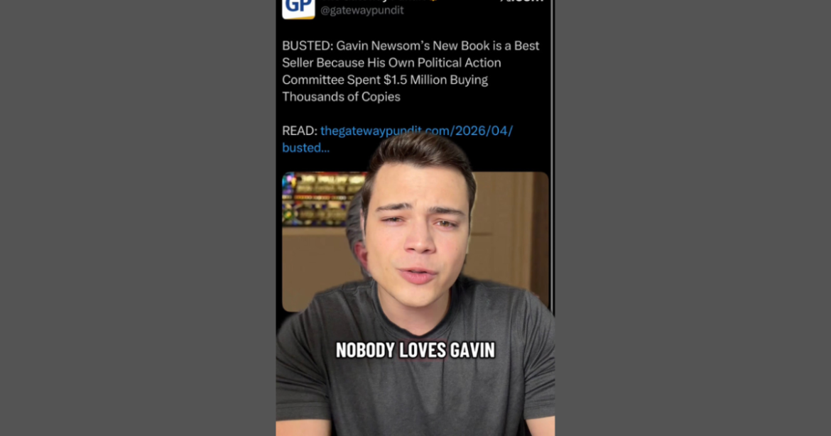Victor Reacts: No One Loves Gavin Newsome Like Gavin Newsome Loves Himself, $1.5 Million in Fake Book Sales (VIDEO)