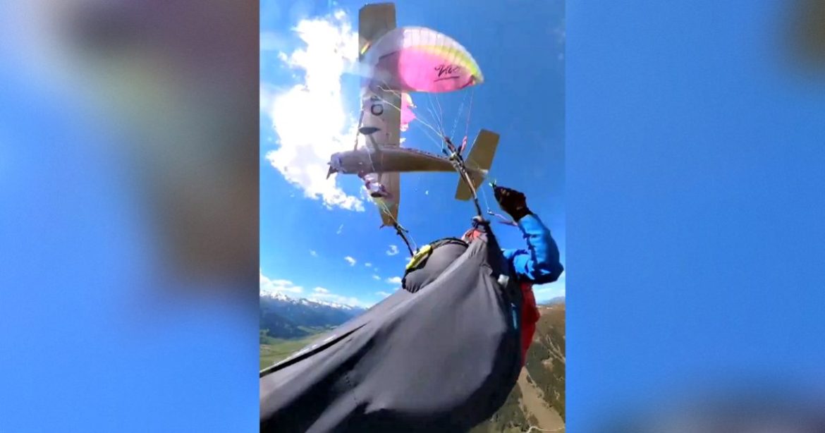 SHOCK VIDEO: Woman Fights for Her Life After Her Paraglide Is Shattered by Small Airplane