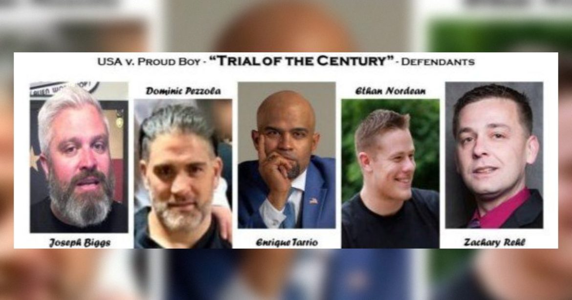 DOJ Moves to Dismiss Bogus Seditious Conspiracy Charges Against Innocent Proud Boys – A Case Completely Manufactured by Biden Officials