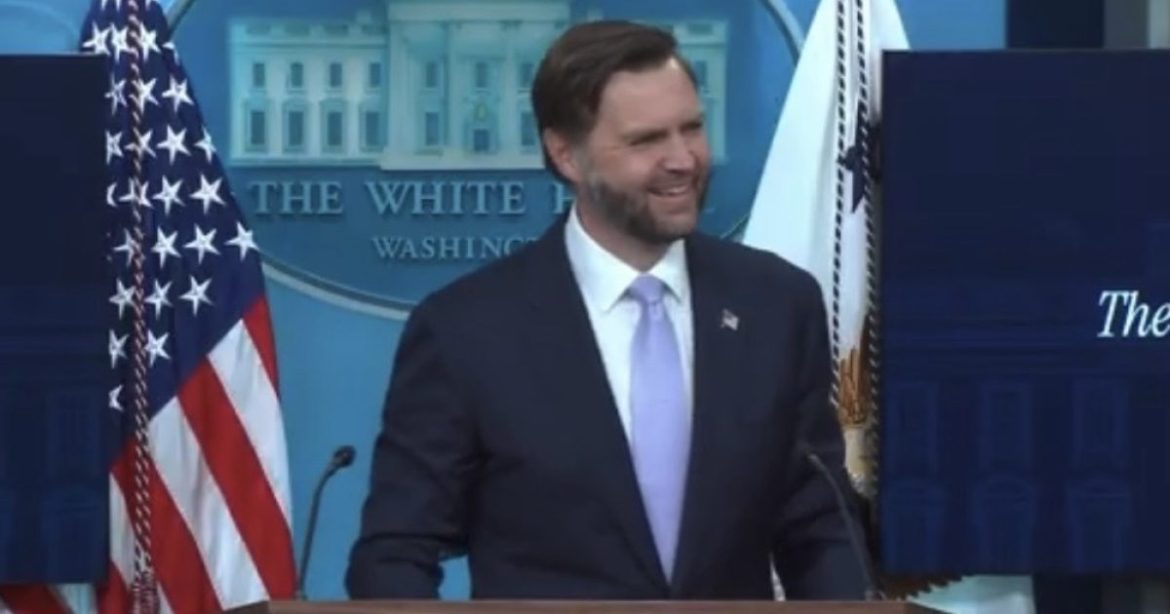 WATCH: Vance Hilariously DESTROYS Reporter After Biased Word Salad Question – “This Is a Hell of a Question… a Speech Masquerading as a Question”
