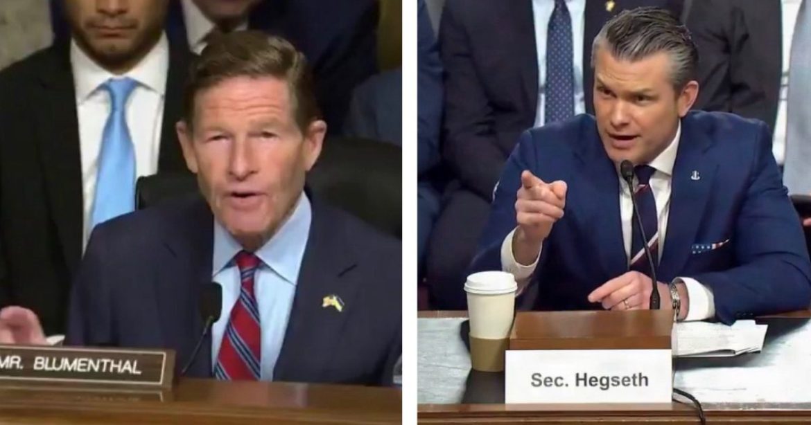 Hegseth Takes Stolen Valor Democrat Blumenthal to the Woodshed (VIDEO)