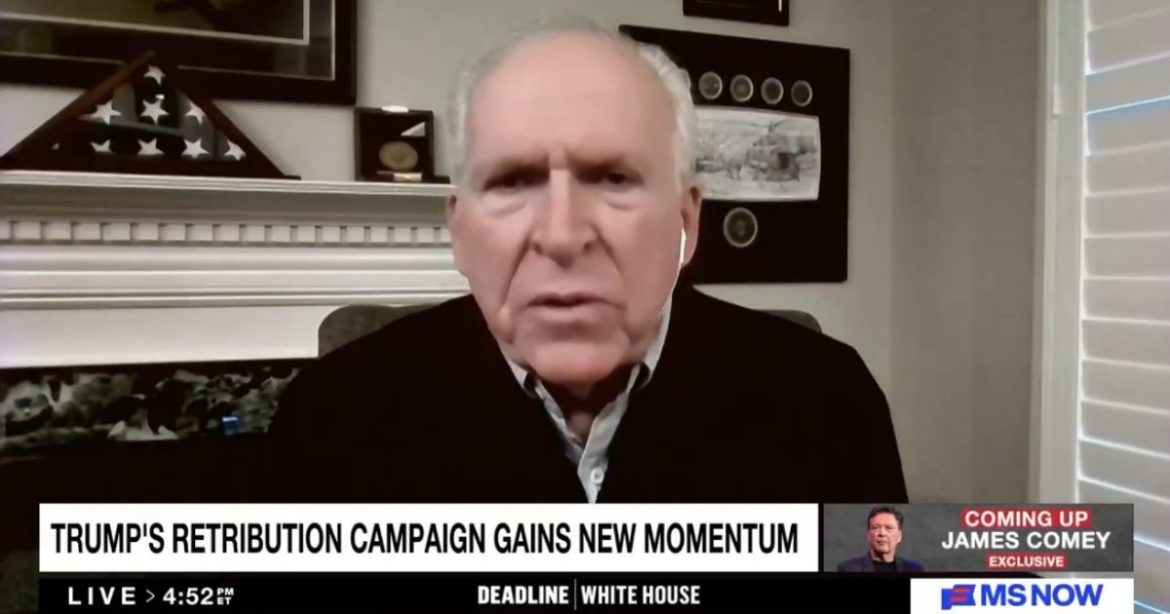 John Brennan Admits There is a “Legion” of Deep State Operatives in DOJ and CIA Resisting Trump’s Orders (VIDEO)