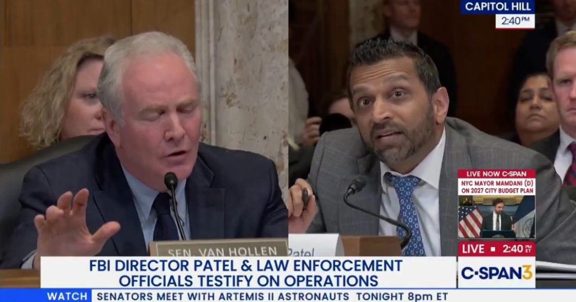 Kash Patel SHREDS Democrat Senator Chris Van Hollen in Fiery Exchange Over Accusations of “Excessive Drinking” (VIDEO)