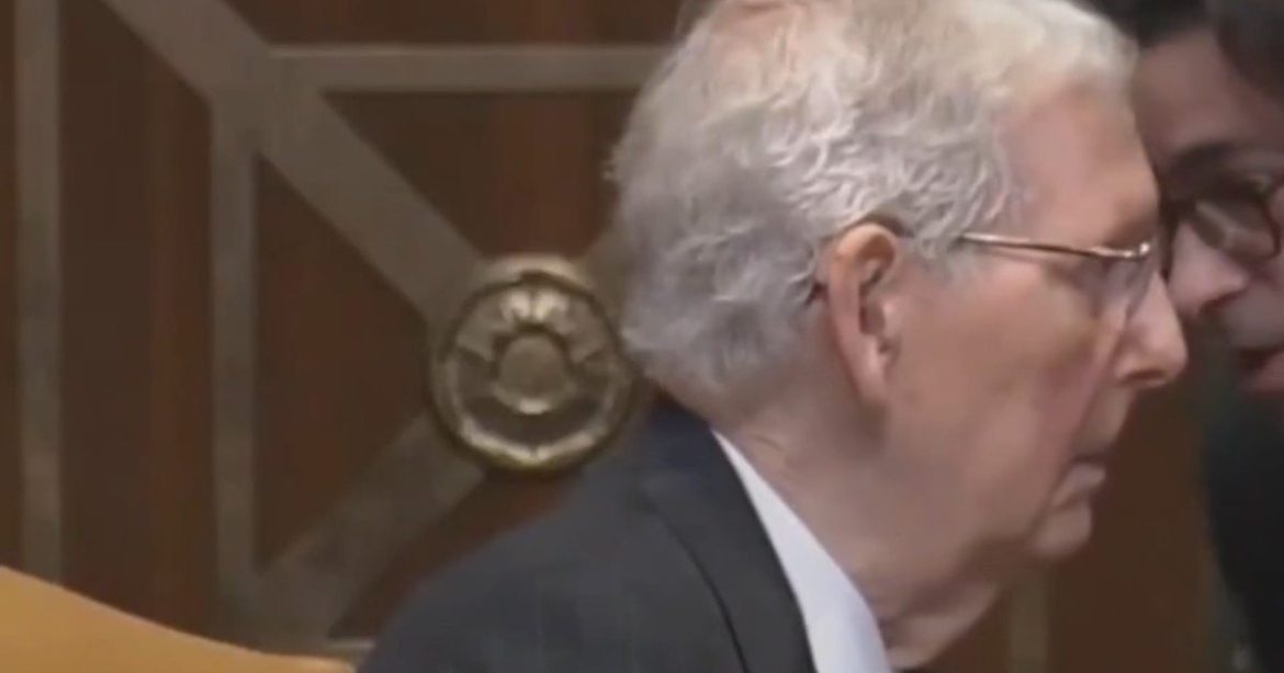 Trump Calls For Clerk Who Whispered in McConnell’s Ear, Making Him ‘Look Foolish’ and ‘Completely Out of It’ to be Fired (VIDEO)