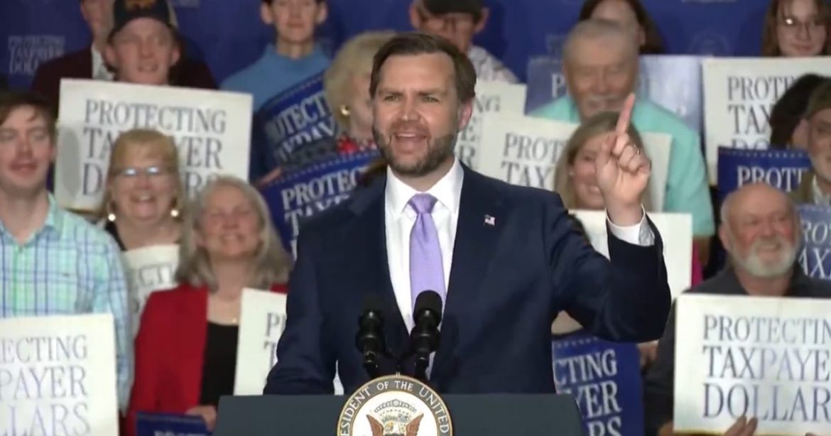 Vance Trolls ‘Quality Learing Center’ During Remarks at Anti-Fraud Rally in Maine (VIDEO)