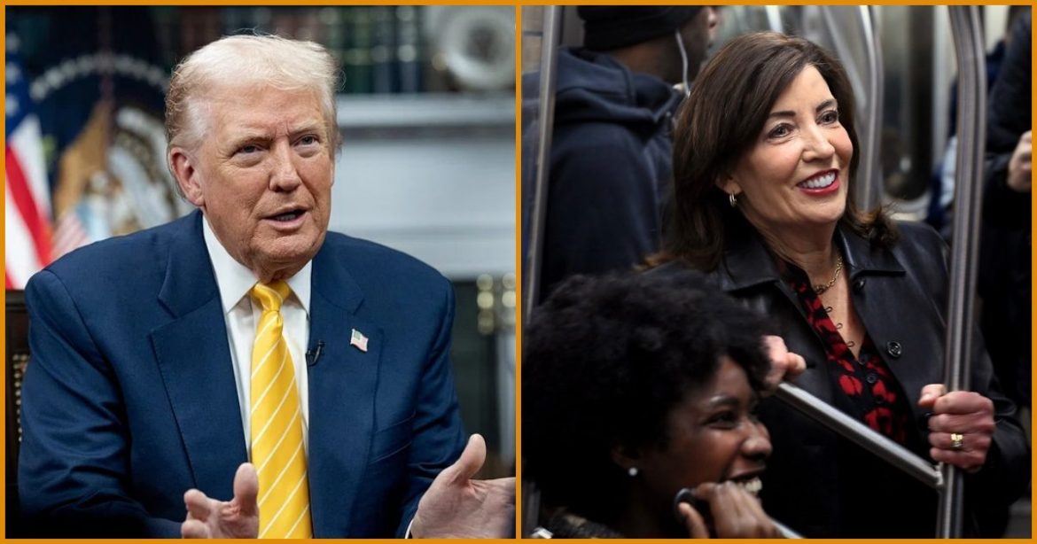 PRESIDENT TRUMP ERUPTS: Blasts ‘Failed’ Dumacrat NY Gov. Kathy Hochul for Desperately Blaming HIM for the Long Island Rail Road Strike She Completely Botched