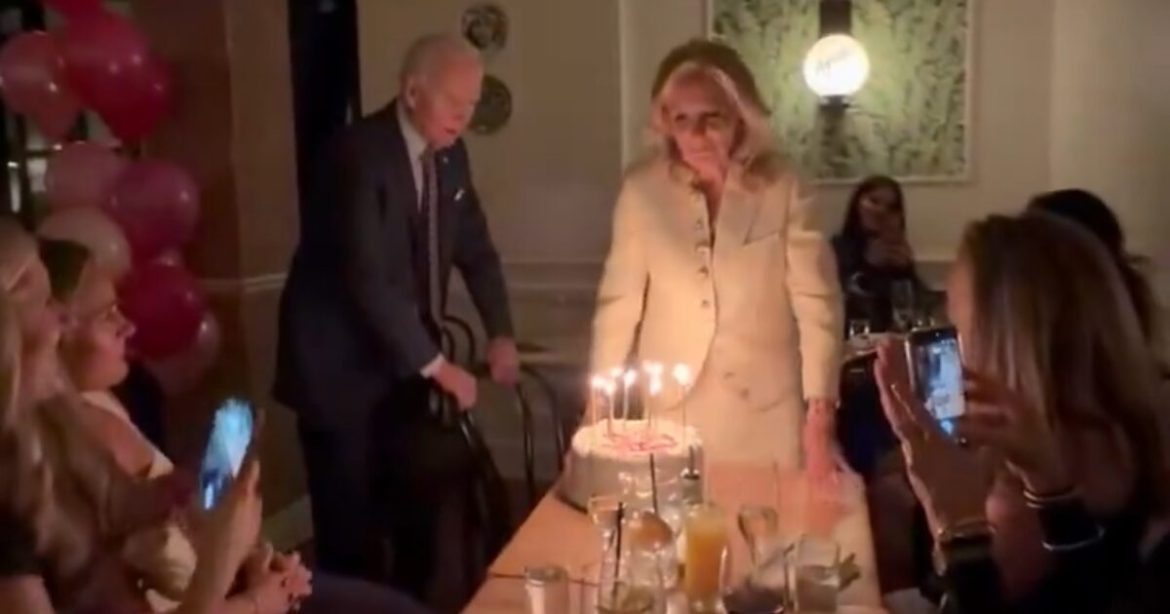 Joe Biden Looks Clueless at Dr. Jill’s 75th Birthday Celebration in New York City (VIDEO)