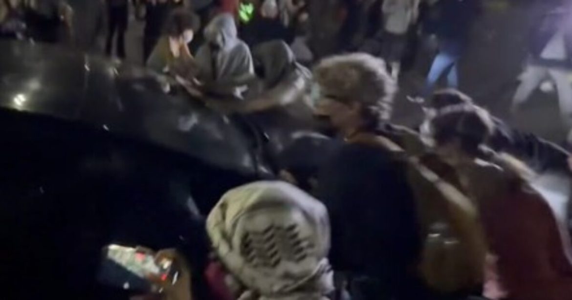 FAFO: Leftist Rioter Receives Instant Karma After Jumping in Front of Fast-Moving Vehicle Outside ICE Detention Facility in New Jersey (VIDEO)
