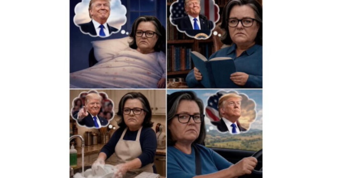 “She(?) is OBSESSED” – Trump Trolls Rosie O’Donnell with Brutal Meme After She LOSES IT Over Him Saying “Dumocrat” (VIDEO)